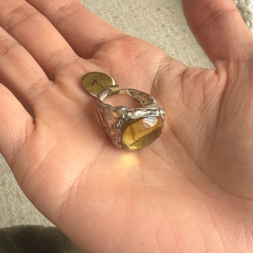 NWT Simuero Boya Ring Lemon Quartz and Sterling Silver